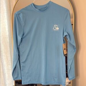 Quiksilver Youth Blue Long Sleeve Swim Shirt
